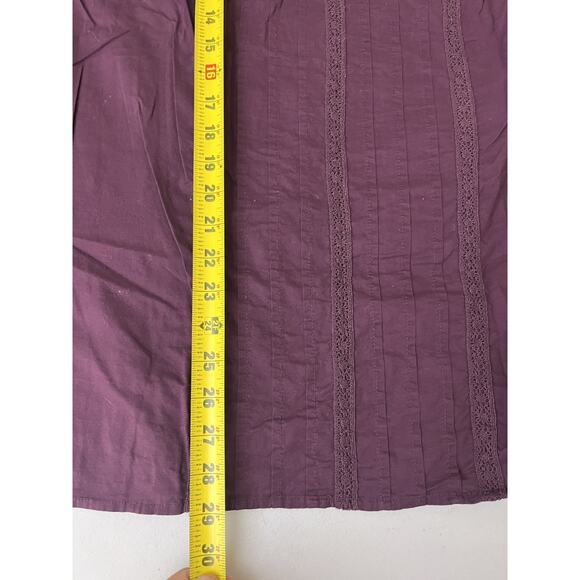 Cottagecore Victorian Inspired Romantic Boho Prairie Top 26 Edwardian Burgundy - Picture 13 of 15